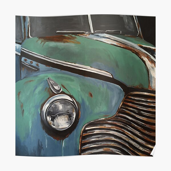 "Antique car Art" Poster by leekellerart Redbubble