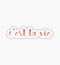 C'est La Vie Sticker and mug Sticker