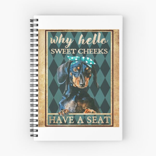 Item preview, Dachshund Lady Why Hello Sweet Cheeks Have A Seat Canvas Poster designed and sold by Chapman88.
