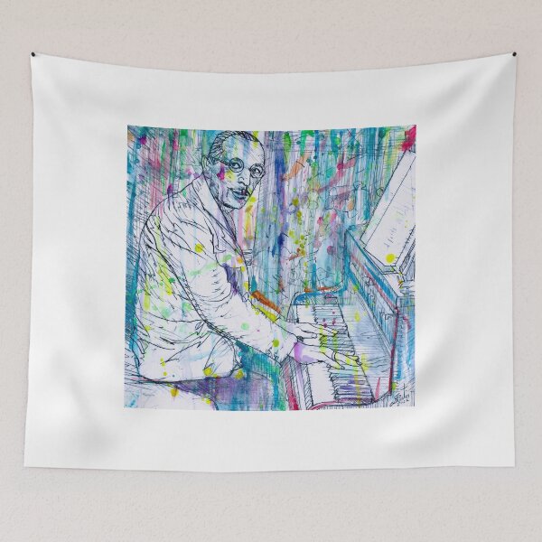 Item preview, IGOR STRAVINSKY - watercolor portrait. 5 designed and sold by lautir.