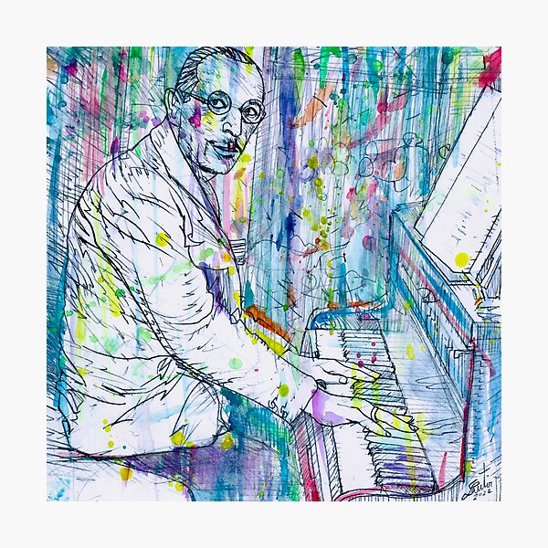 Item preview, IGOR STRAVINSKY - watercolor portrait. 5 designed and sold by lautir.