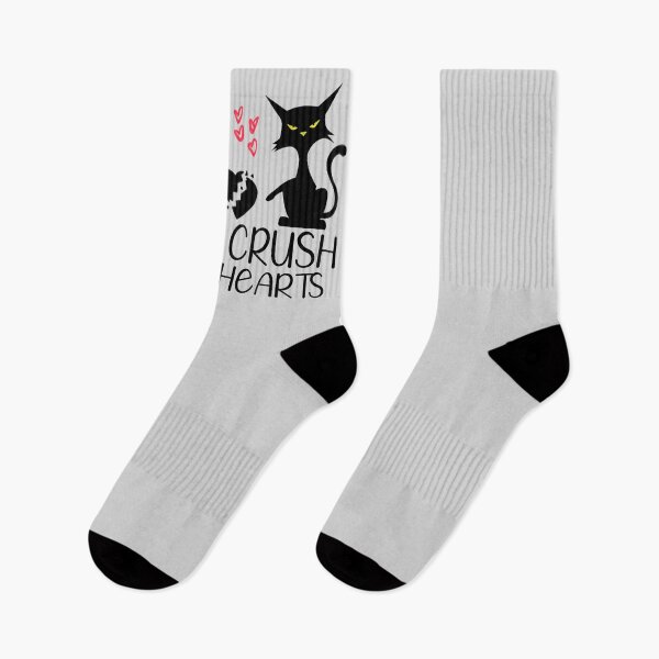 Item preview, Crush Hearts Funny Black Cats Valentine Cat Lovers  Valentines Day Pajama Funny Cat designed and sold by NOorYES.