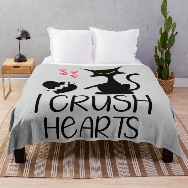 Item preview, Crush Hearts Funny Black Cats Valentine Cat Lovers  Valentines Day Pajama Funny Cat designed and sold by NOorYES.