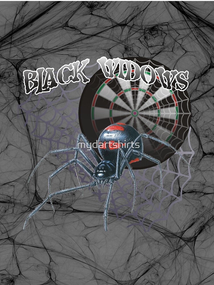Black Widows Darts Shirt by mydartshirts