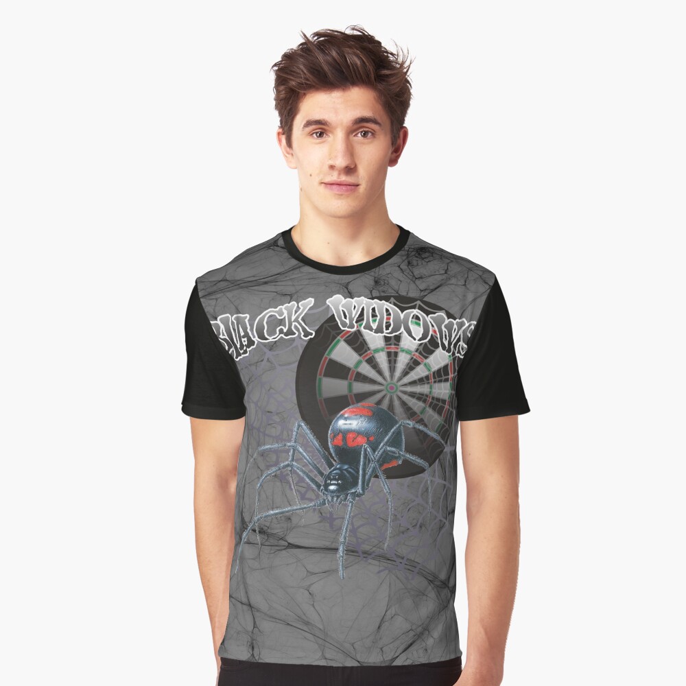 Black Widows Darts Shirt Graphic T-Shirt