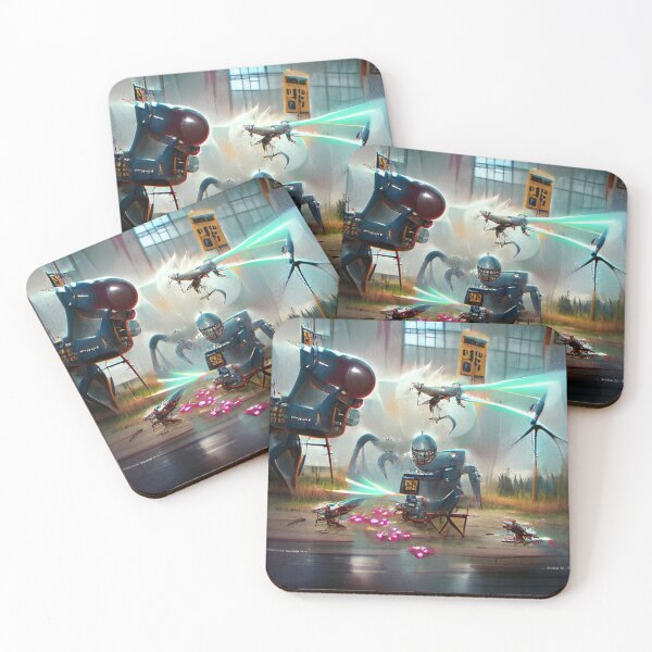 Item preview, AI generated art, Robot Warfare designed and sold by aiartdirection.
