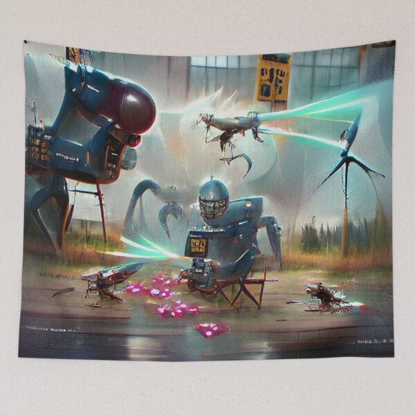Item preview, AI generated art, Robot Warfare designed and sold by aiartdirection.