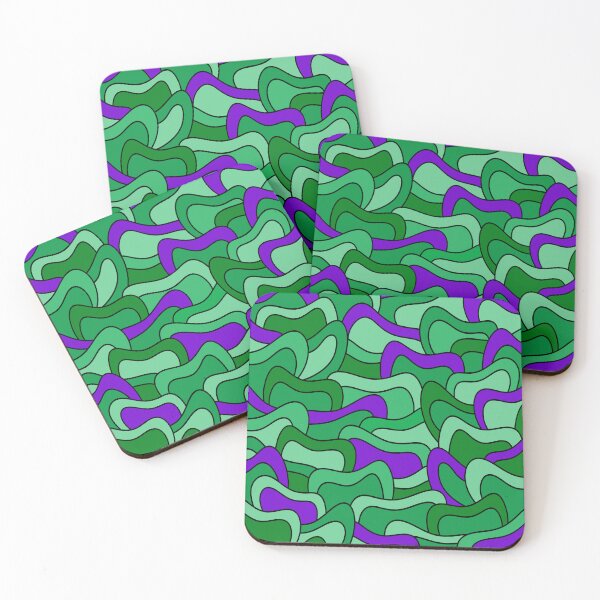 Item preview, Abstract pattern - purple and green. designed and sold by K.S ART.
