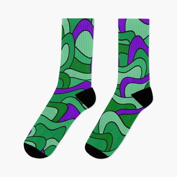 Item preview, Abstract pattern - purple and green. designed and sold by K.S ART.