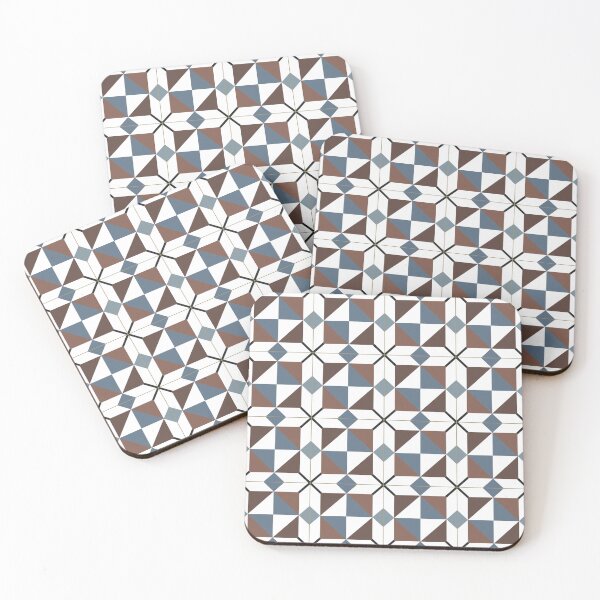 Item preview, Geometric squares tile pattern designed and sold by arkantus.