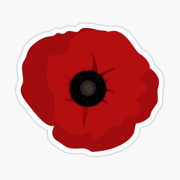 A Poppy for Remembrance Day Sticker