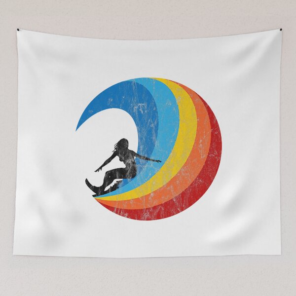 Item preview, Surfer Girl Vintage Style Wave designed and sold by danieljames11.