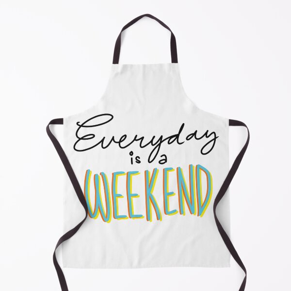 Item preview, Everyday Is A Weekend Black Outline Art Print designed and sold by lineartdesigns.