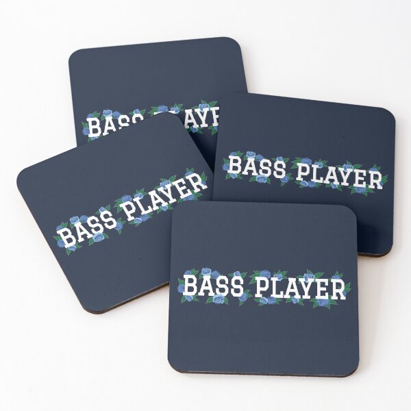 Item preview, Bass Player Blue Roses and Leaves designed and sold by nightsworthy.