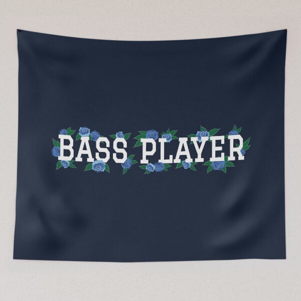 Item preview, Bass Player Blue Roses and Leaves designed and sold by nightsworthy.