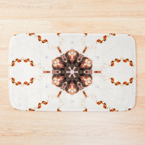 Item preview,   FUNNY RICH EARTHY  ABSTRACT SYMETRIC GEOMETRIC PATTERN  / OFF-WHITE COLOR INTIMATE COLLECTION(5).  designed and sold by Ralek.