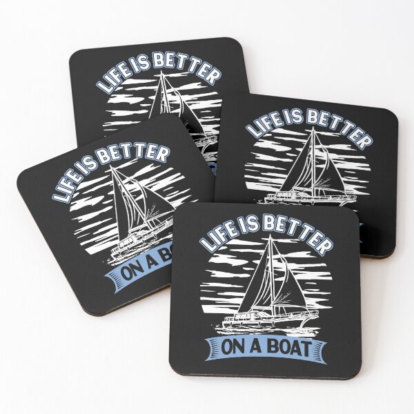 Item preview, Life is Better on a Boat Captain Nautical Gifts for Boaters Sailor designed and sold by TM-Multidesign.