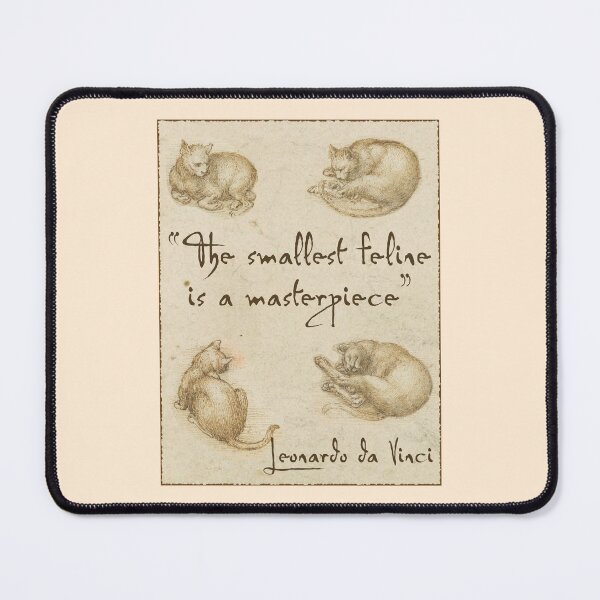 Item preview, Leonardo Da Vinci Cats designed and sold by eldram.