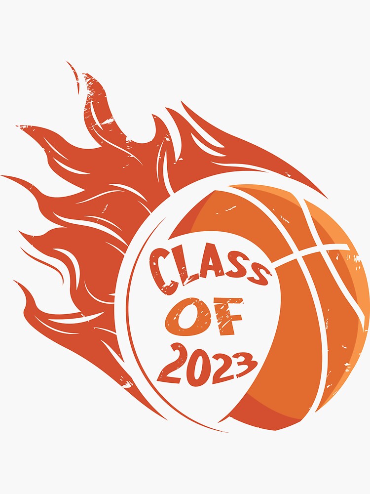  Class Of 2023 Gift Idea High School Senior Basketball Sticker By MDji 