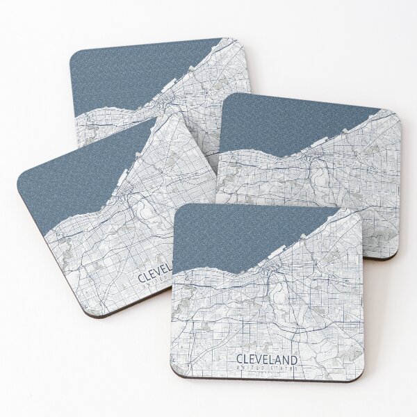 Item preview, Cleveland City Map of Ohio, USA - Coastal designed and sold by deMAP.