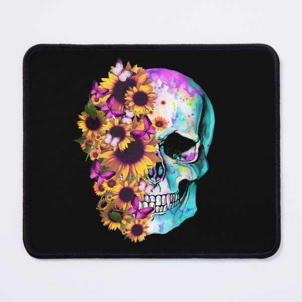 Item preview, Human anatomy Skull Colorfull sunflowers,Bones and Botany designed and sold by Collagedream.
