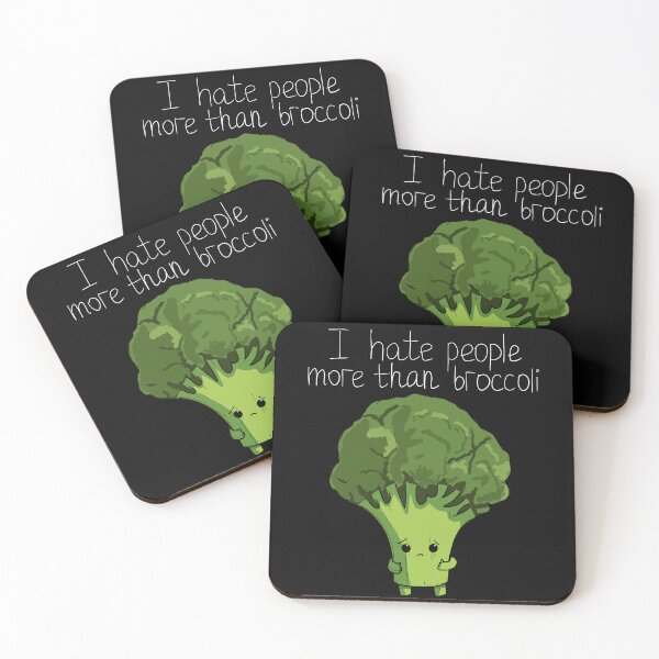 Item preview, I Hate People More Then Broccoli Funny Art designed and sold by BigFatMistake.
