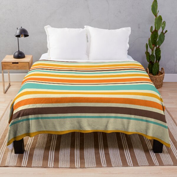 Item preview, Groovy Retro 70s Stripes Geometric Pattern designed and sold by trajeado14.