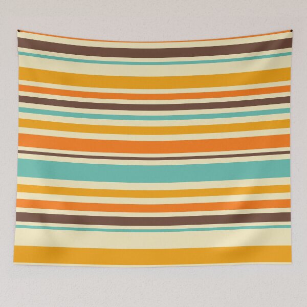 Item preview, Groovy Retro 70s Stripes Geometric Pattern designed and sold by trajeado14.