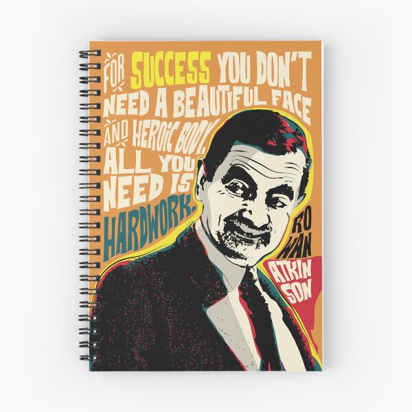 Aperçu de l'œuvre Rowan Atkinson, Pop Art Quote Portrait, citations inspirantes, célébrités, Européen créée et vendue par BONBcreative.