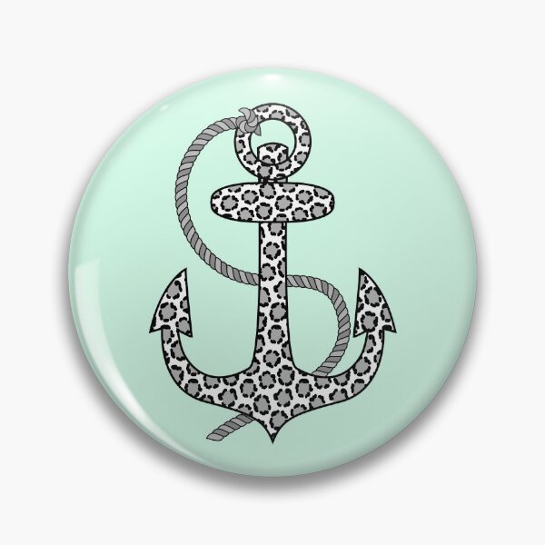 Item preview, Snow Leopard Print Anchor designed and sold by Isma Saleem.