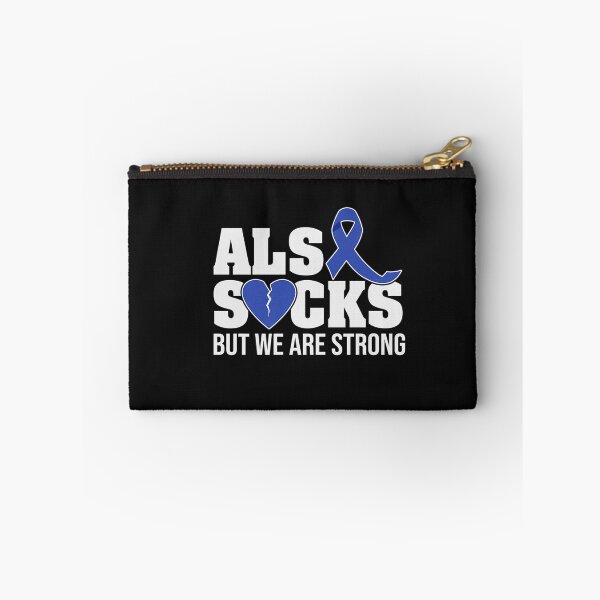 Aperçu de l'œuvre ALS SUCKS but we are strong ALS Awareness broken heart T-Shirt créée et vendue par Chambers-Avara.