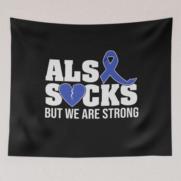 Item preview, ALS SUCKS but we are strong ALS Awareness broken heart T-Shirt designed and sold by Chambers-Avara.