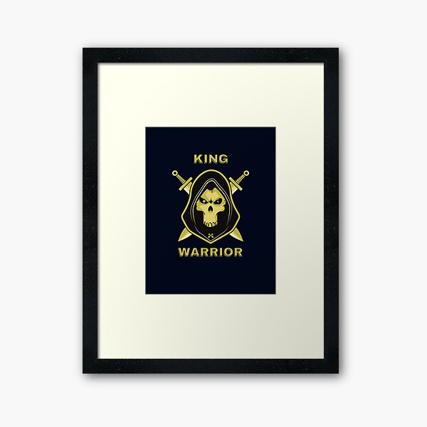 King Warrior Framed Art Print
