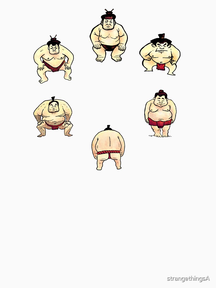 Thumbnail 3 of 3, Baseball ¾ Sleeve T-Shirt, Sumo Time designed and sold by strangethingsA.