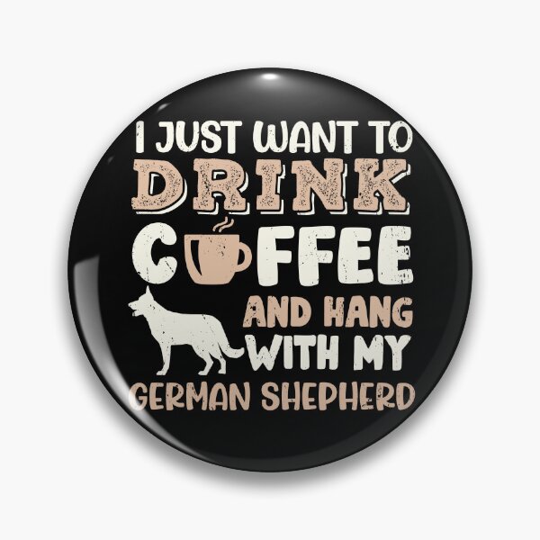 Artikelvorschau, German Shepherd Dog Dad Mom And Drink Coffee entworfen und verkauft von rafaeltto.