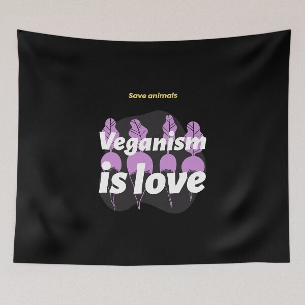 Item preview, Save Animals Veganism is Love  designed and sold by thejunkjack.