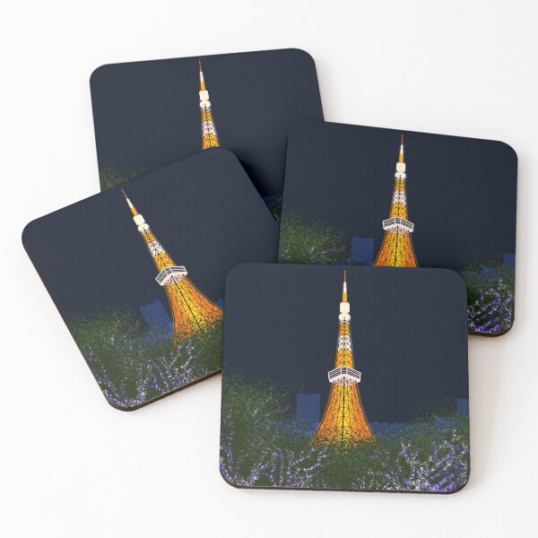 Item preview, Tokyo Tower (Night) designed and sold by MrKShirts.