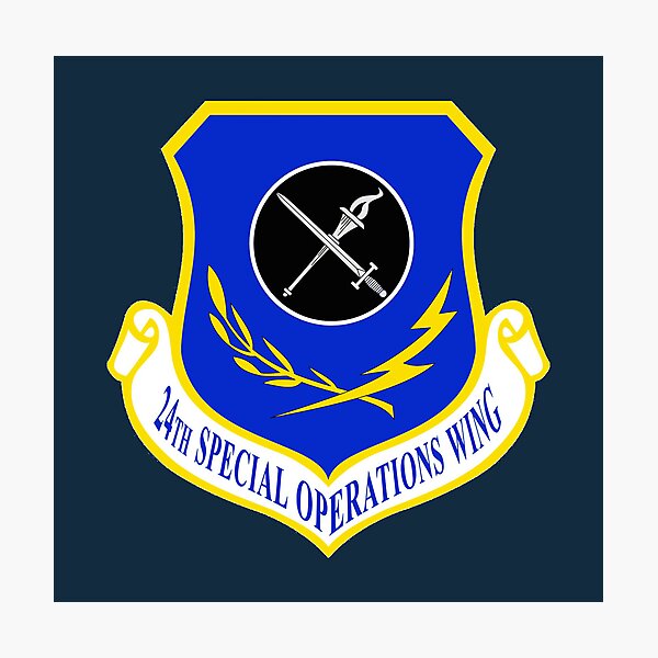 Item preview, 24th Special Operations Wing (USAF) designed and sold by wordwidesymbols.