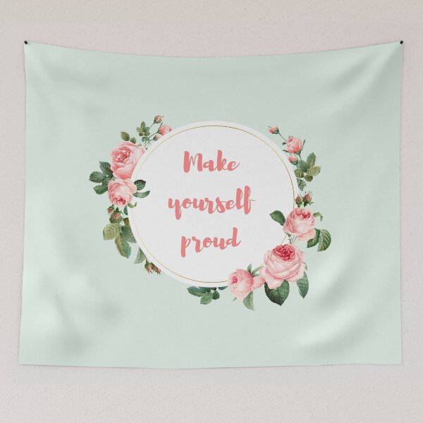 Item preview, Make yourself proud floral roses designed and sold by angelisart.