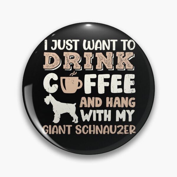 Item preview, Giant Schnauzer Dog Dad Mom And Drink Coffee designed and sold by rafaeltto.