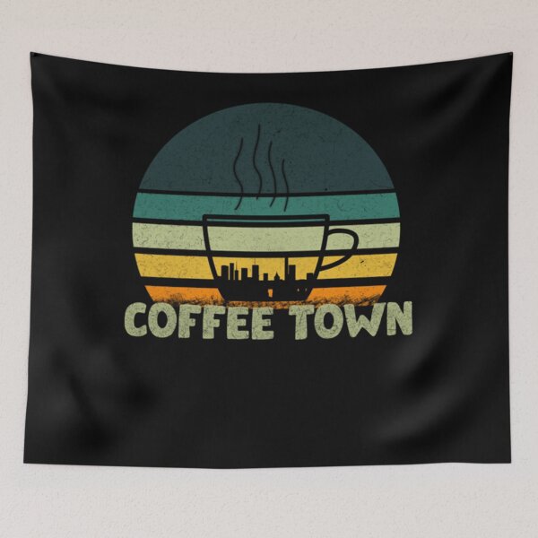 Item preview, Coffee Town retro sun design Essential designed and sold by ConradoHernande.