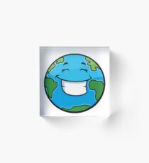 Smiling Planet Acrylic Block