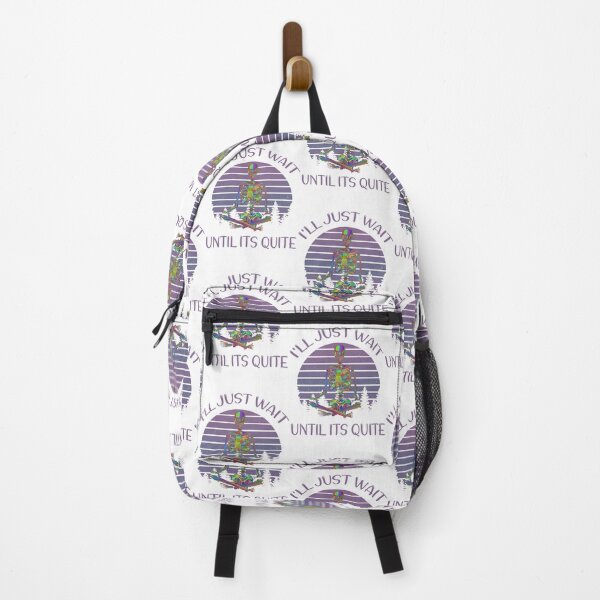 Item preview, I'll Just Wait Until Its Quiet - Purple Retro Sunset - Skeleton Yoga designed and sold by delainejosel.