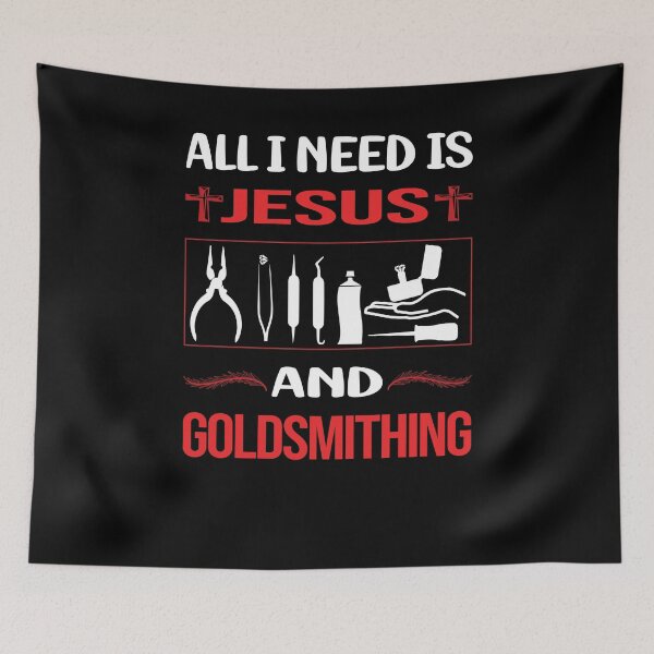 Item preview, Funny Jesus Goldsmithing Goldsmith designed and sold by DougPoulos.