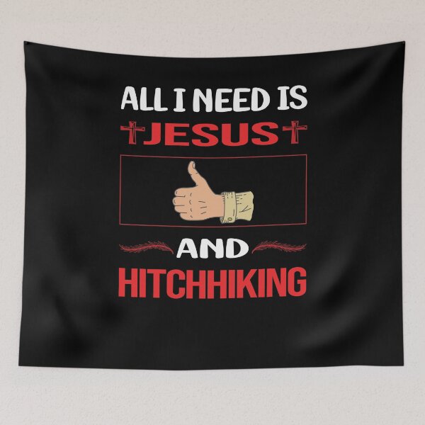 Item preview, Funny Jesus Hitchhiking Hitchhiker designed and sold by DougPoulos.