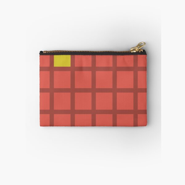 Item preview, Coral red grid designed and sold by Latte Design.