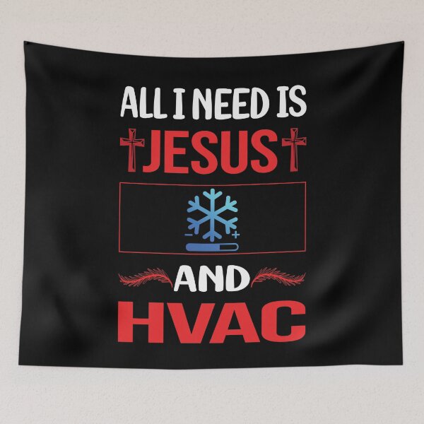 Item preview, Funny Jesus HVAC designed and sold by DougPoulos.