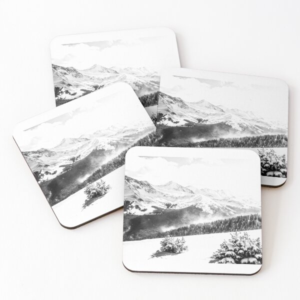 Item preview, Fresh Snow Dust  Black and White  designed and sold by BabyBookDragon.