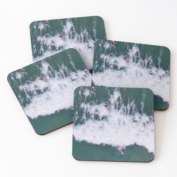 Item preview, Group of surfers with one on a wave designed and sold by jemmurphy23.