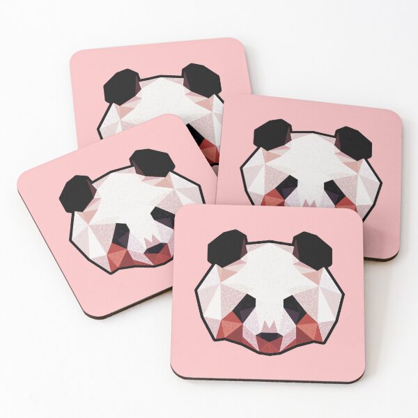 Item preview, Low poly pink painted panda designed and sold by LewisRichie.